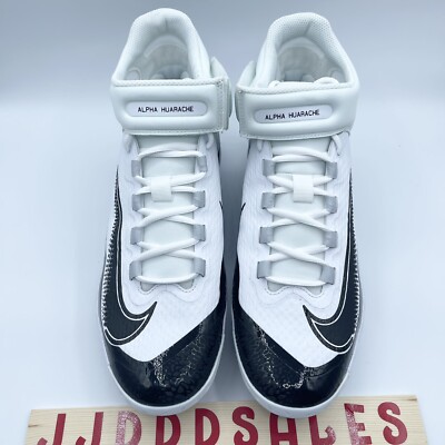 Nike‎ Alpha Huarache Elite 4 Mid Baseball Cleats White Tint FD2744-101 Men’s 7 Nike Alpha Huarache Elite 4 Mid Baseball Cleats White Tint  main image 2