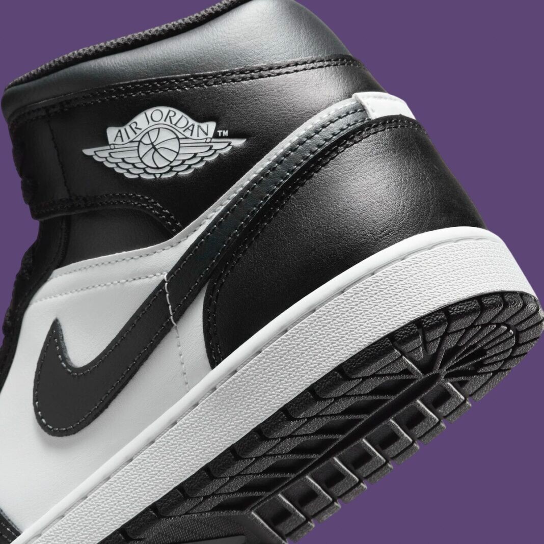 Nike Air Jordan 1 Mid Black White Off Noir DQ8426-010 Men's