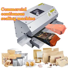 Commercial Automatic Heat Sealer Continuous Vacuum Pack Machine for Kraft Paper