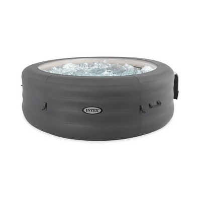 Intex SimpleSpa Bubble Massage 6 Person Inflatable Hot Tub with Energy Cover