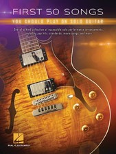 First 50 Songs You Should Play on Solo Guitar Tab Sheet Music Hal Leonard Book