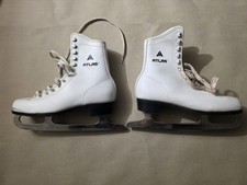 Atlas Eiskunstlauf Schlittschuhe Gr&ouml;&szlig;e 37 wei&szlig; &ndash; Leder, vintage