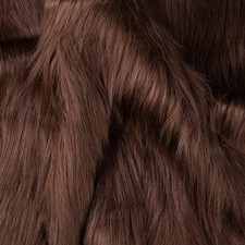 Qidkeo Brown Faux Fur Fabric for Crafts Squares Furry 10 x 10 inches,