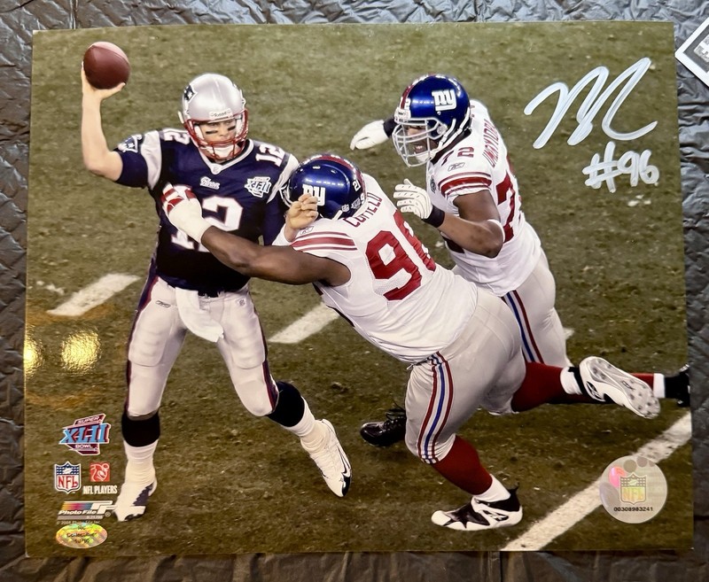 Barry Cofield New York Giants Signed Photo Super Bowl XLII 