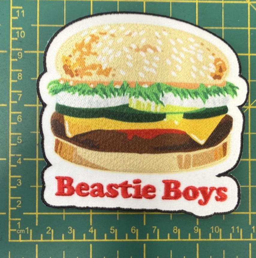 Beastie Boys Burger Logo Woven Sew Or Iron On Patch Officially Licensed
