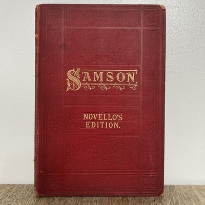 Samson - Novello s Edition - Antikes Händel Notenbuch