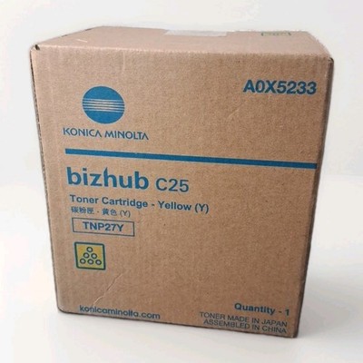 Genuine Konica Minolta BizHub C25 Color Toner Cartridge Yellow New In Box