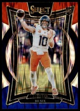 2024 Panini Select #30 Bo Nix Tri-Color Prizm