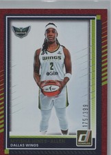 2025 Donruss WNBA #65 Myisha Hines-Allen Red Lava #/399