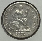 1876 10c Seated Liberty Dime ** BQ0893