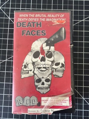 Death Faces VHS DOCUMENTARY horror cannibalism EXPLOITATION mondo RARE HTF 1988