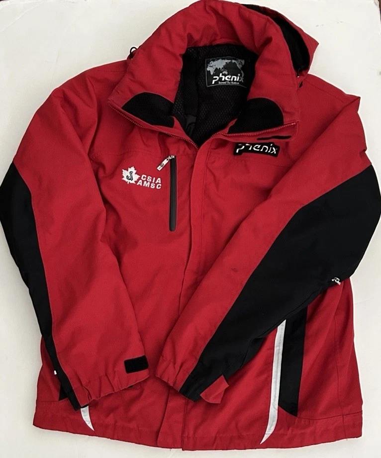 Phenix EX-191 Insulated Ski Jacket Men's XL Red Black CSIA Hooded Snow Coat image 1