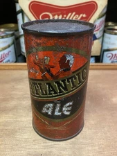 Atlantic Ale flat top beer can  Charlotte NC Old Rare Can