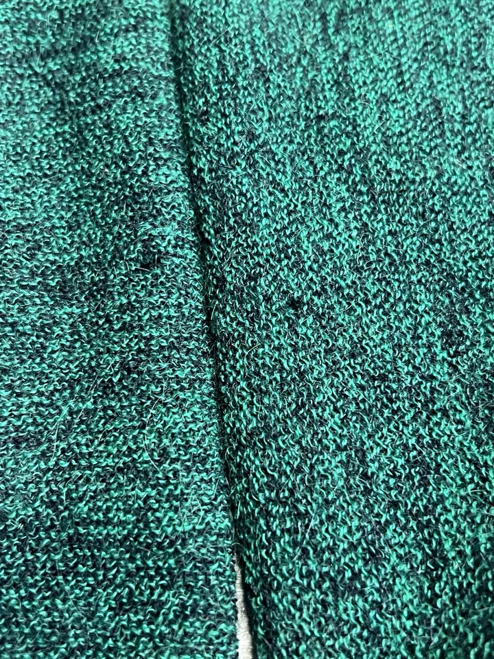 Vintage 50s 60s Sweater Cardigan Mens M Acrylic Blend Green Grandpa Kurt Cobain - Image 4 of 4