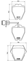 Brembo Bremsbelagsatz, Scheibenbremse P 85 054 FüR Audi