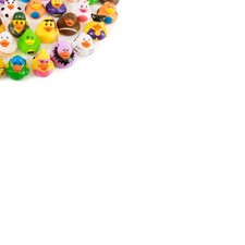 XY-WQ 100pk 2.3" Rubber Ducks for Jeeps - Baby Bath Toy, Party Favors 50 Var 