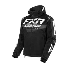 FXR Mens RRX Snowmobile Jacket Omni-Stretch Thermal Flex/Dry Warm Black/White