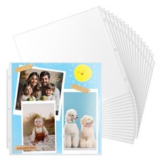 Vmiapxo 30 Pack 12" x 12" Scrapbook Page Protectors, Craft Paper Protective S...