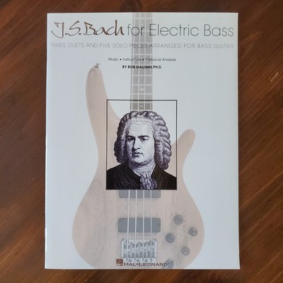 J.S. Bach for Electric Bass by Bob Gallway Classical Bass Guitar Arrangements PB