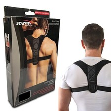 Stayfit Posture Corrector Unisex Back Brace, Adjustable Upper Back Pain Relie...