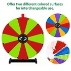 WinSpin 24" Display Prize Wheel Red & Green Modular Custom Tabletop 12 Slots — photo 2