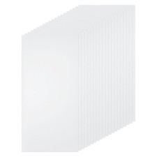 20pcs Clear Plastic Sheet 8"x4"x0.01" Transparent Flexible PVC Sheet Panels