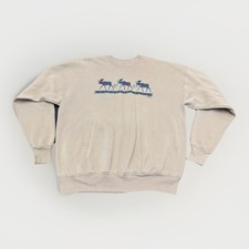 Hanes Vtg USA Made Sweatshirt Wyoming 90s Crewneck Men s XL