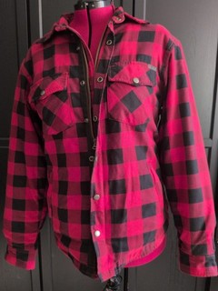 King Kerosin Motorradhemd Jacke Rot Kariert 40% Aramid Kevlar Gr. L HARLEY