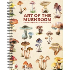 Willow Creek Press,  Art of the Mushroom 2026 Engagement Planner, 7'' X 8.66'',