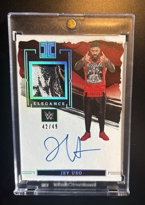 WWE Impeccable Jey Uso Trading Card Auto /49