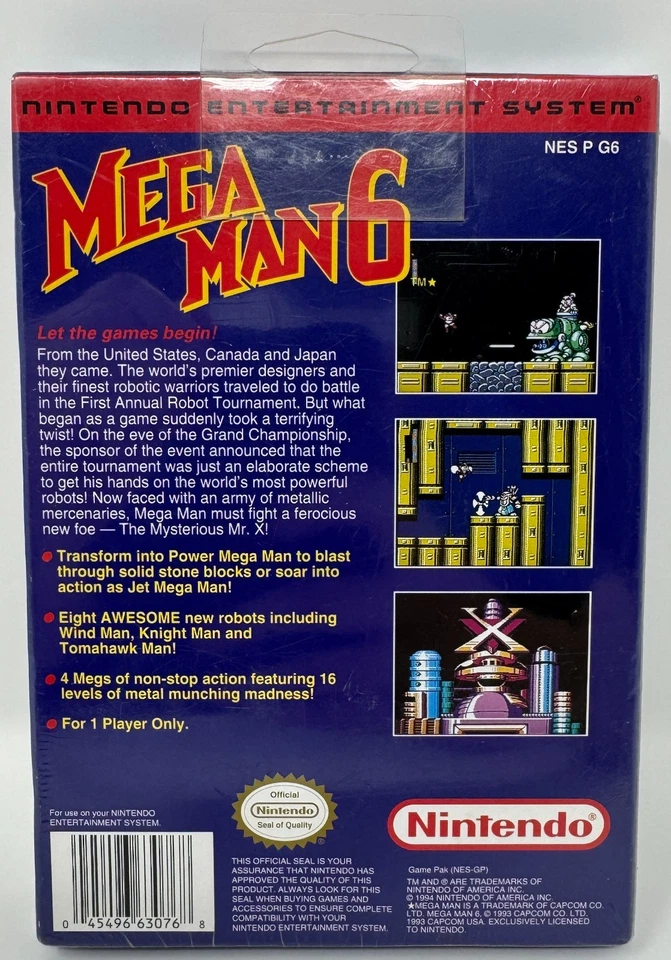 Mega Man 6 Nintendo NES 1994 - Image 2 of 4