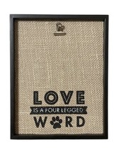 Picture Frame For Dog Lovers -  Love Is A Four Legged Word  - 9  H x 7  L x 1  D