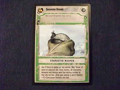 Star Wars CCG Hoth Limited Concussion Grenade