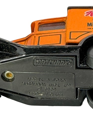 1979 Matchbox Diecast Kellogg's Frosted Mini-Wheats Model A Orange Ford Truck - Picture 9 of 9
