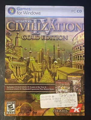 Sid Meiers Civilization IV Gold Edition - PC Strategy Game BRAND NEW
