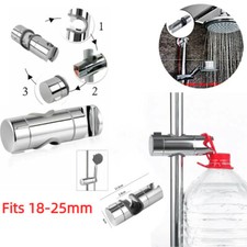 Adjustable Bathroom Shower Riser Rail Head Holder Hose Slider Clamp Bracket