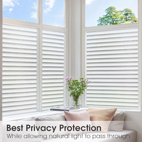 Removable Window Privacy Film Static Cling Window Stickers Glass Windows - Picture 3 of 17