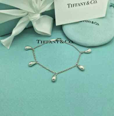 Tiffany & Co. Elsa Peretti 5 Five Teardrop 7.25