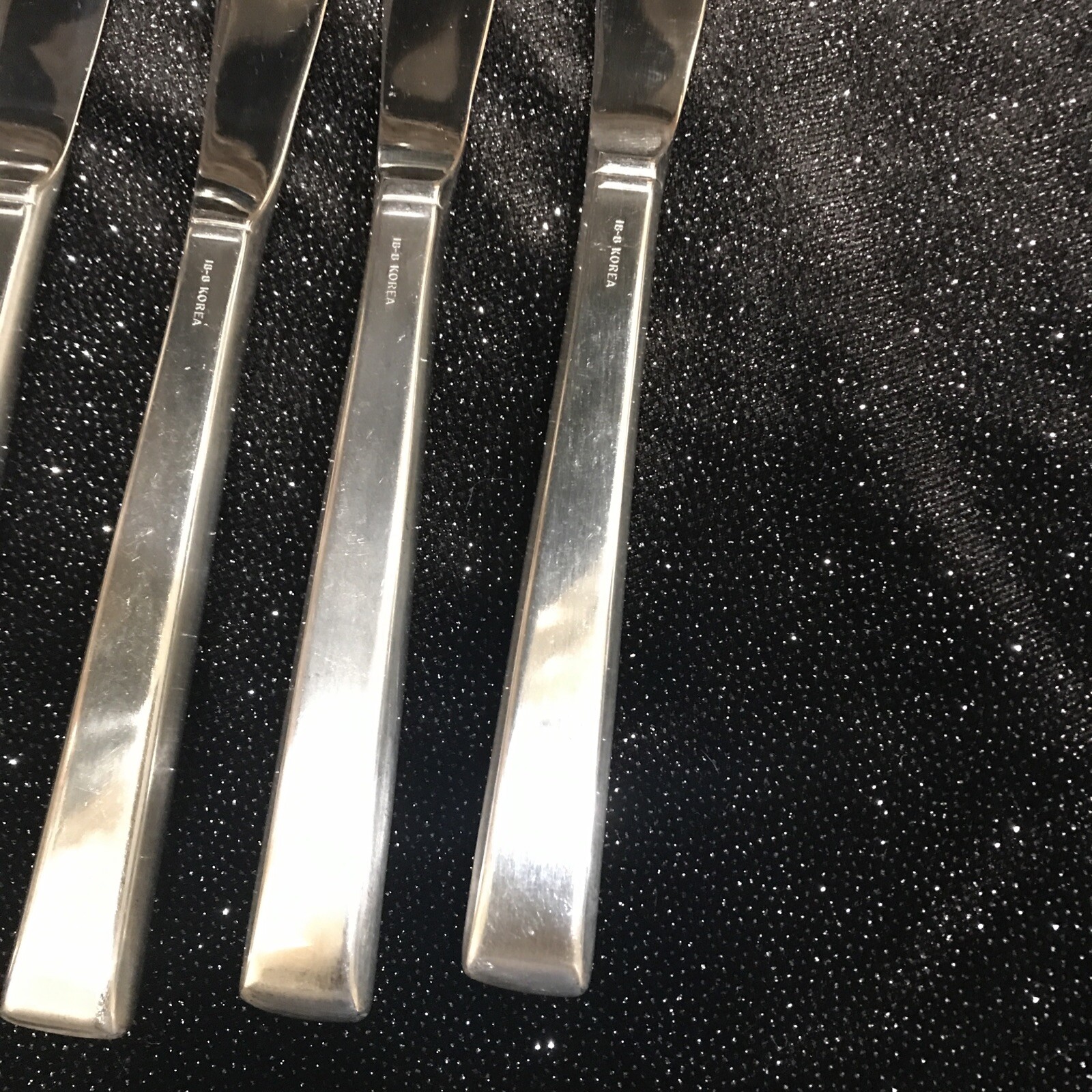 Korea 18-8 Stainless Steel 6 Piece Partially Serrated Knives