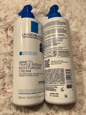 La Roche Posay Lipikar AP+ M Triple Repair Moisturizing 13.52oz Dry Skin 2pk