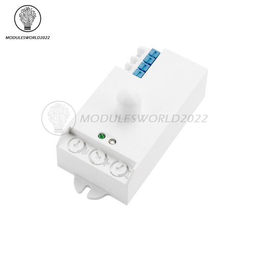 DC12-24V AC110-240V 5.8GHz Microwave Radar Sensor Body Motion HF Detector Switch - Picture 9 of 17