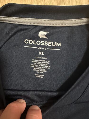 Men's XL Colosseum New Hampshire Wildcats UNH Navy White - Picture 3 of 5