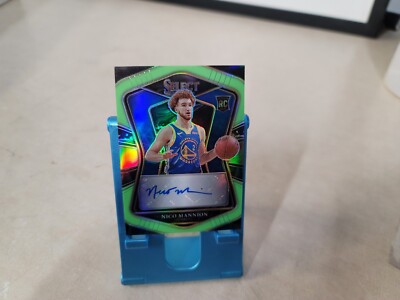 2020-21 PANINI SELECT GREEN PRIZM ROOKIE RC /99 AUTO NICO MANNION