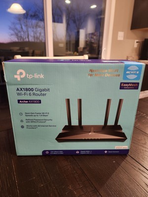 TP-Link AX1800 Works with Alexa Dual Band Gigabit Router - Black