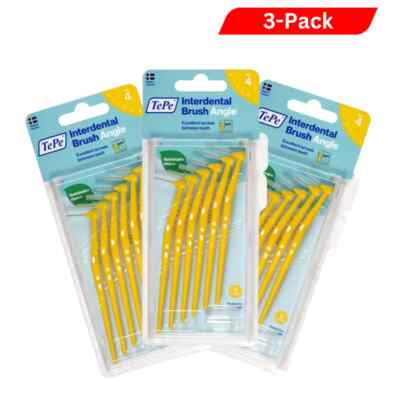3 x TePe Angled Interdental Brush 0.7mm 6pcs Efficient Cleaning Of All Tooth Gap