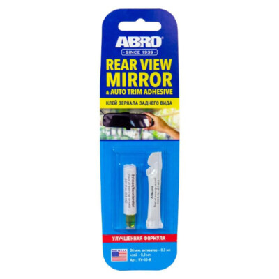 ABRO RV-03 Rear View Mirror Professional Strength Rearview Adhesive
