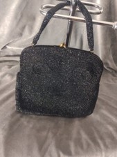 black Walborg beaded evening bag