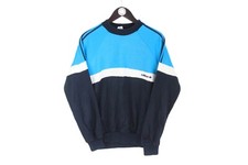 VINTAGE ADIDAS SWEATSHIRT SIZE S blue crewneck 80s pullover sport style