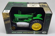 1939 John Deere Model Bw Tractor Wide Front By Scale Models/ Ertl 1/8 Scale