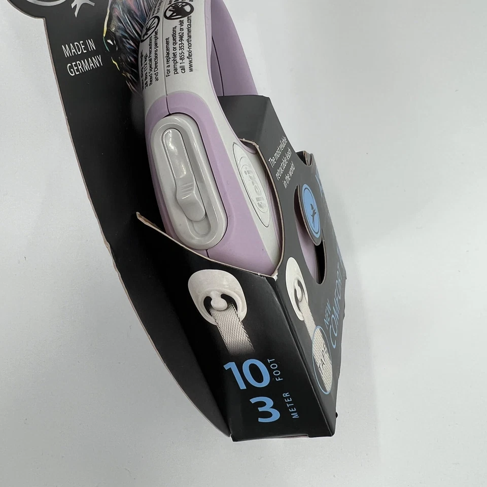 Flexi NOVO Comfort Dog Leash fita retrátil XS Pet 0-26 lb ROXO/ROSA 10 pés - Imagem 4 de 4